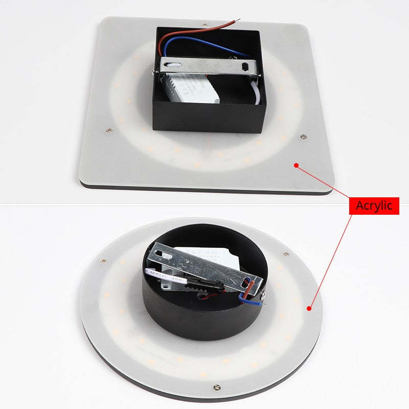 Modern Outdoor Wall Light Compact LED Uplight & Downlight