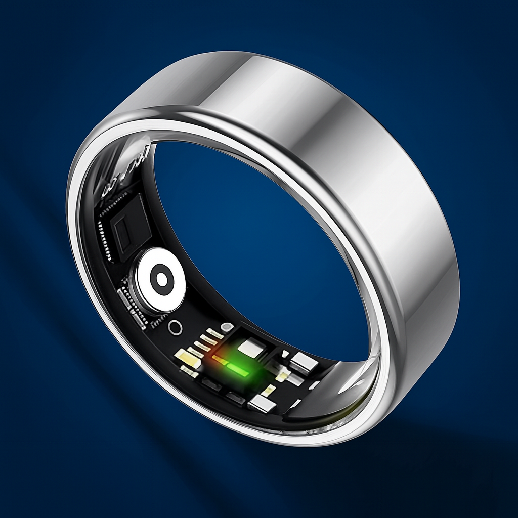Health ring with sleep analysis and heart rate measurement