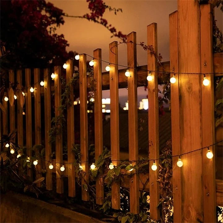 Weather-Resistant Solar LED Lights Outdoor String Illumination
