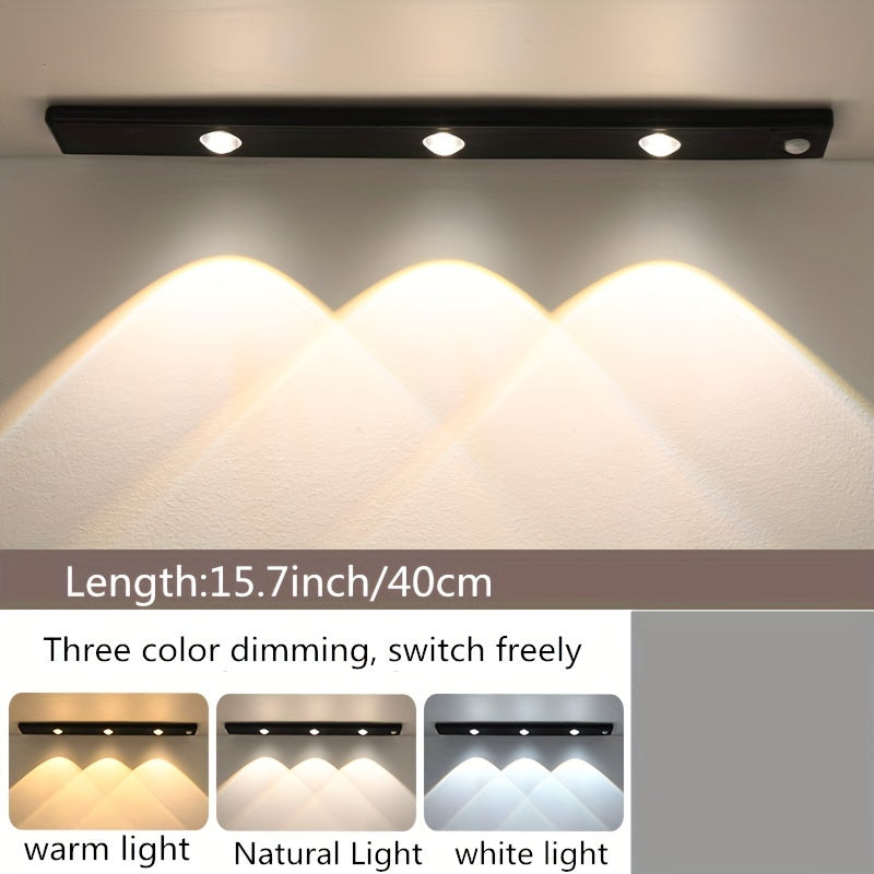 Modern LED Motion Sensor Light Wireless Rechargeable Cabinet Light with Motion Sensor
