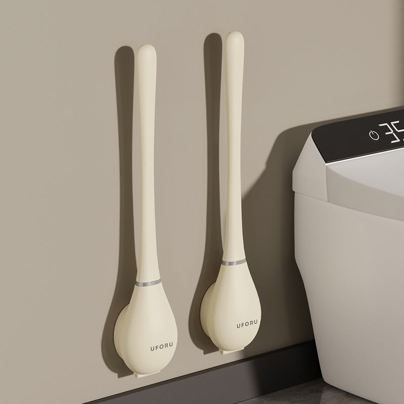 Wandmontage siliconen toiletborstel