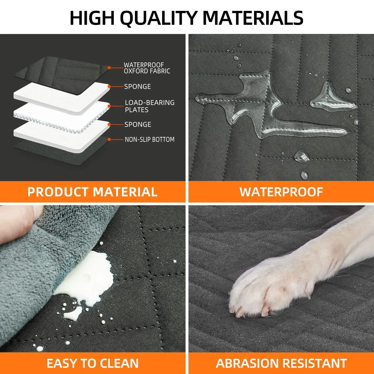 Dog Car Seat Extender Backseat Bridge for Safe and Clean Rides