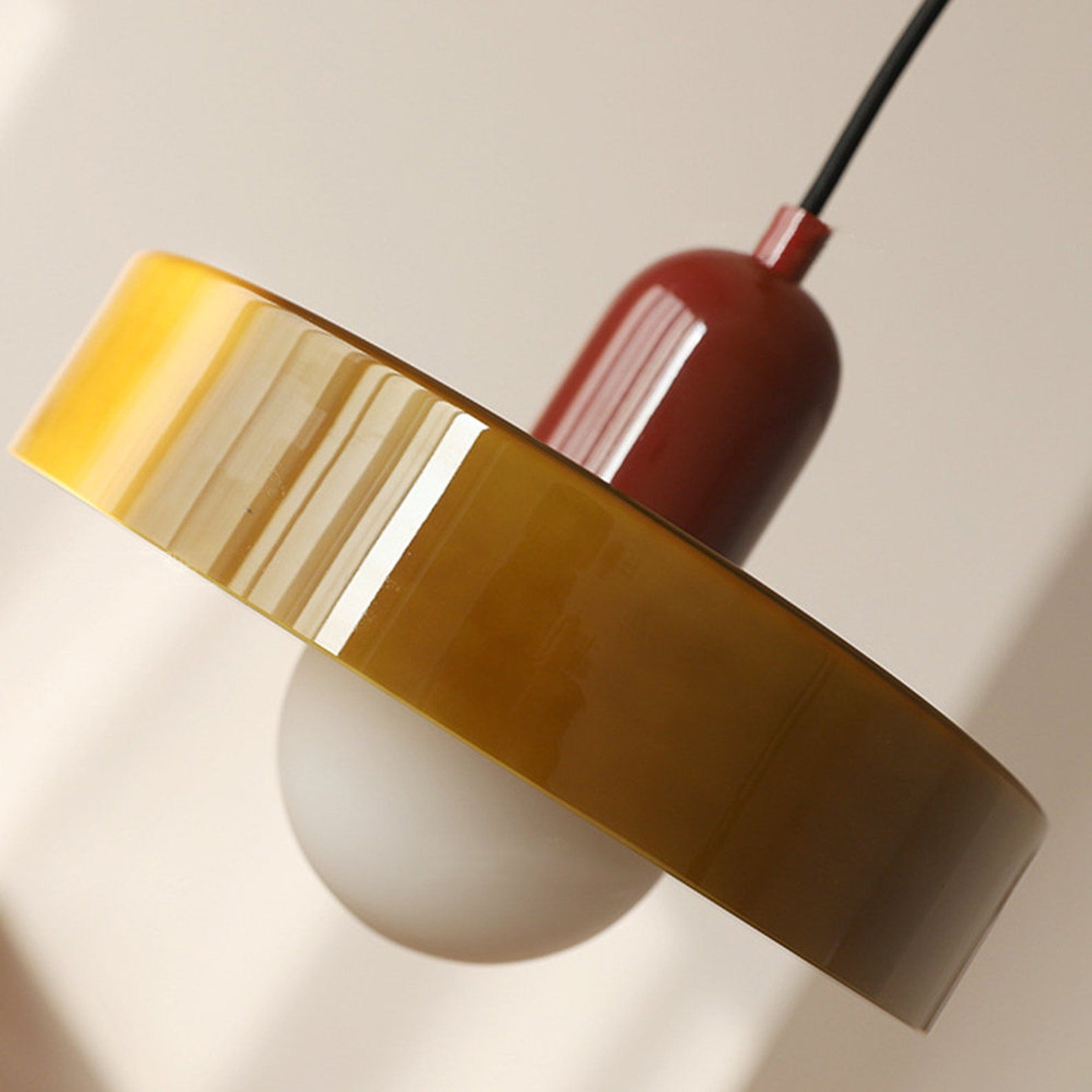 VitraLumo Gekleurde Glaslamp in Bauhaus Stijl