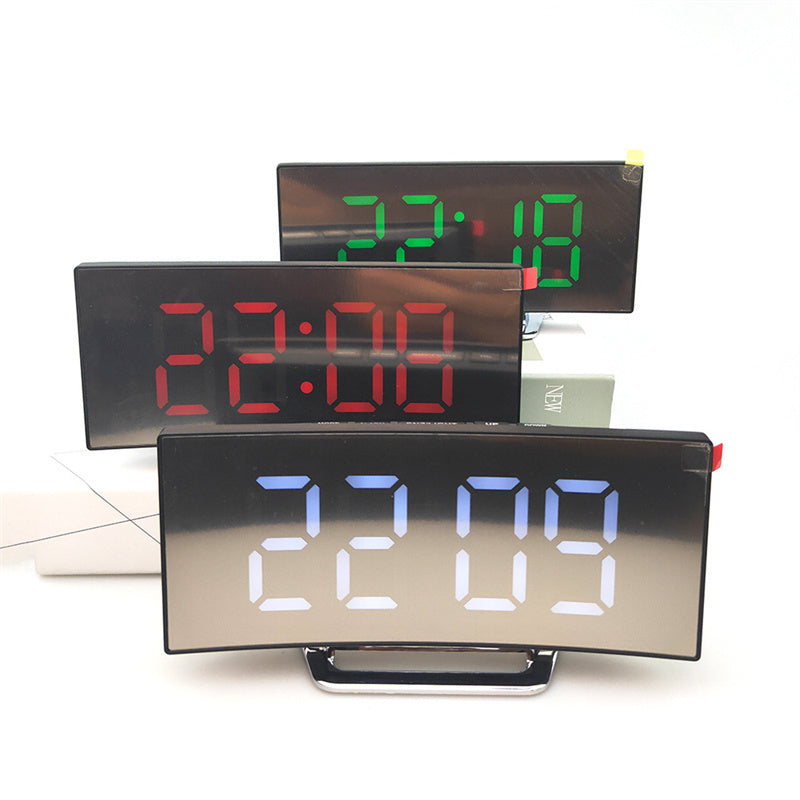 Eclipse time digital clock mirror display