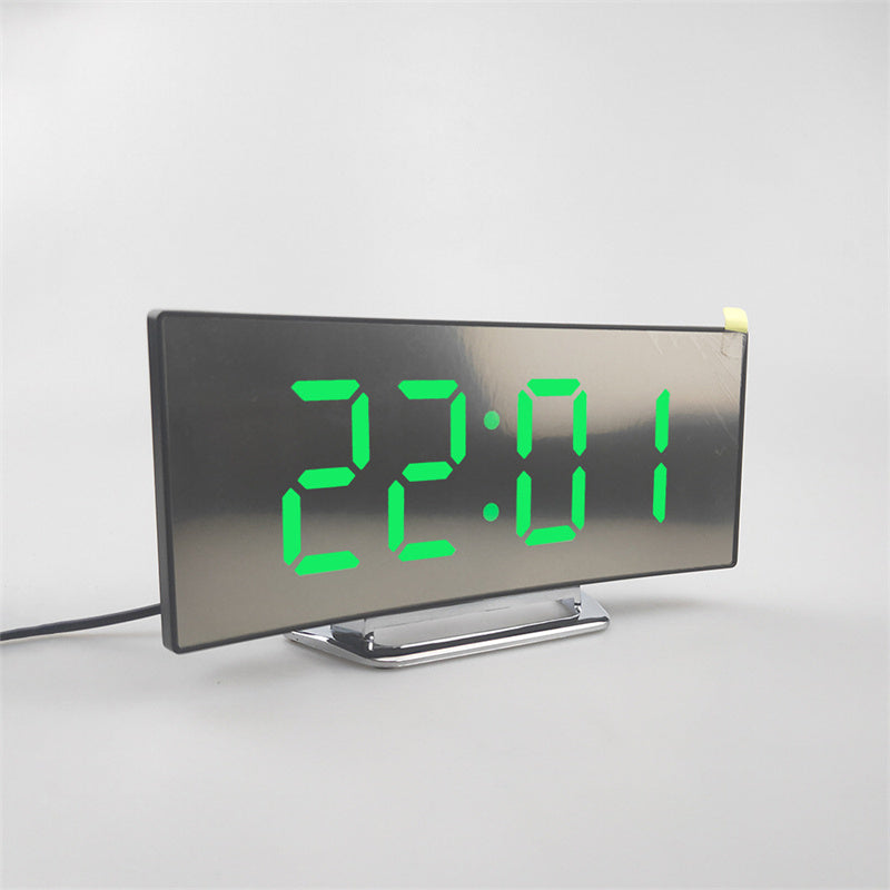 Eclipse time digital clock mirror display