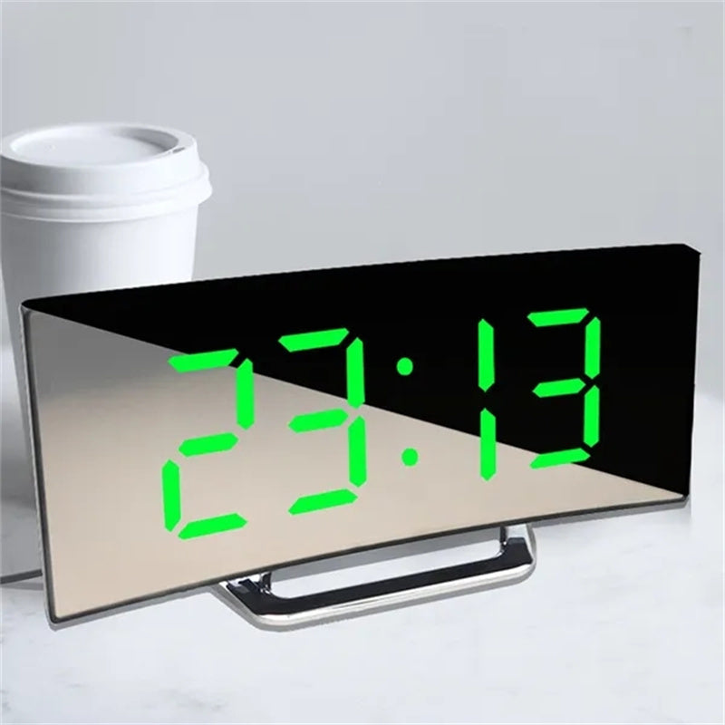 Eclipse time digital clock mirror display