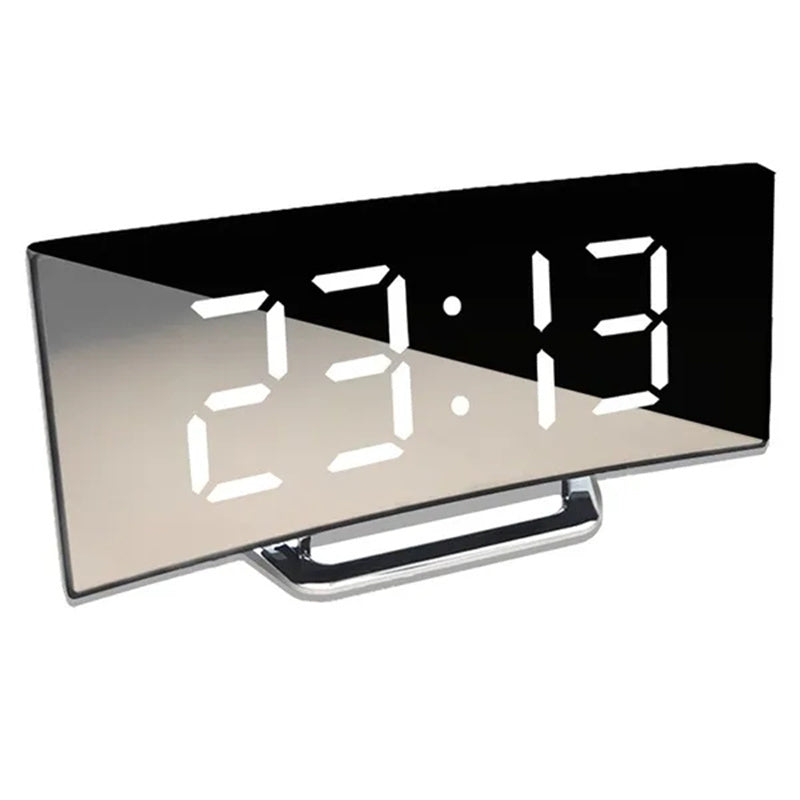 Eclipse time digital clock mirror display