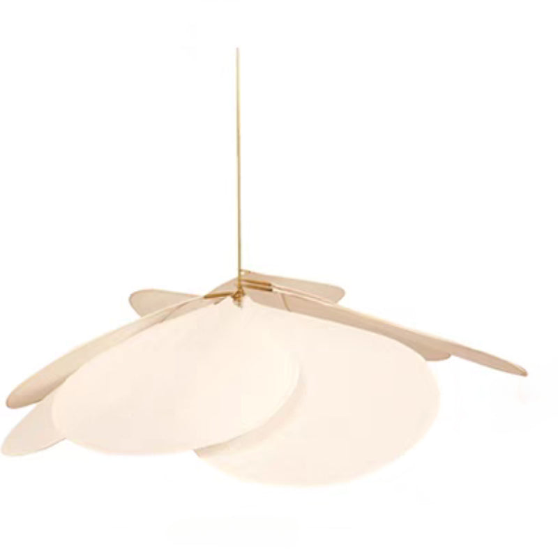 Petala flora pendant lamp with leaf structure