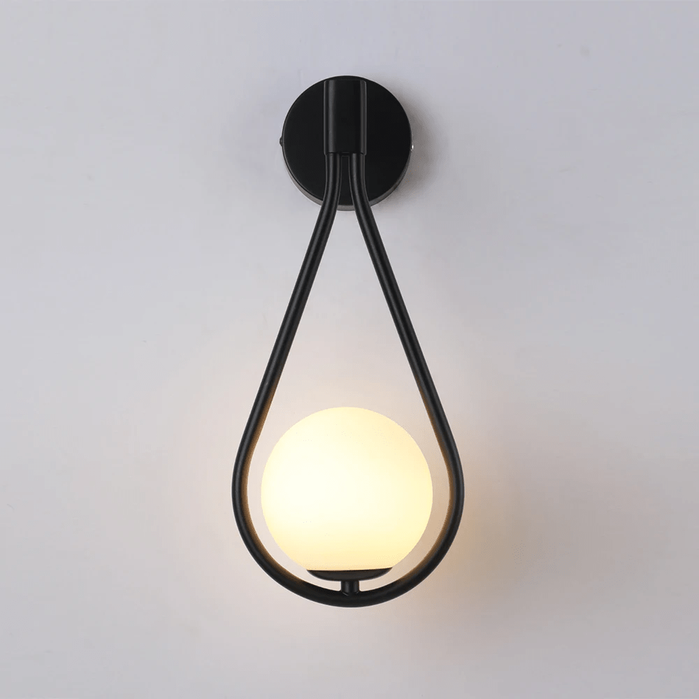 Droplet Wall Light Modern Teardrop Design with Soft Ambient Glow