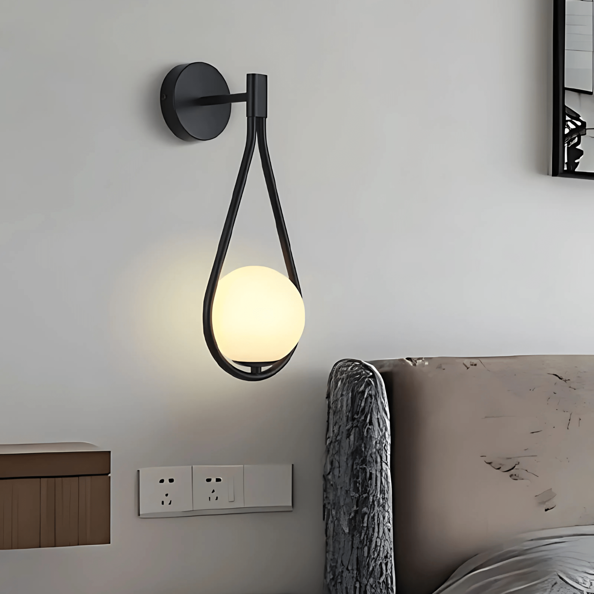 Droplet Wall Light Modern Teardrop Design with Soft Ambient Glow