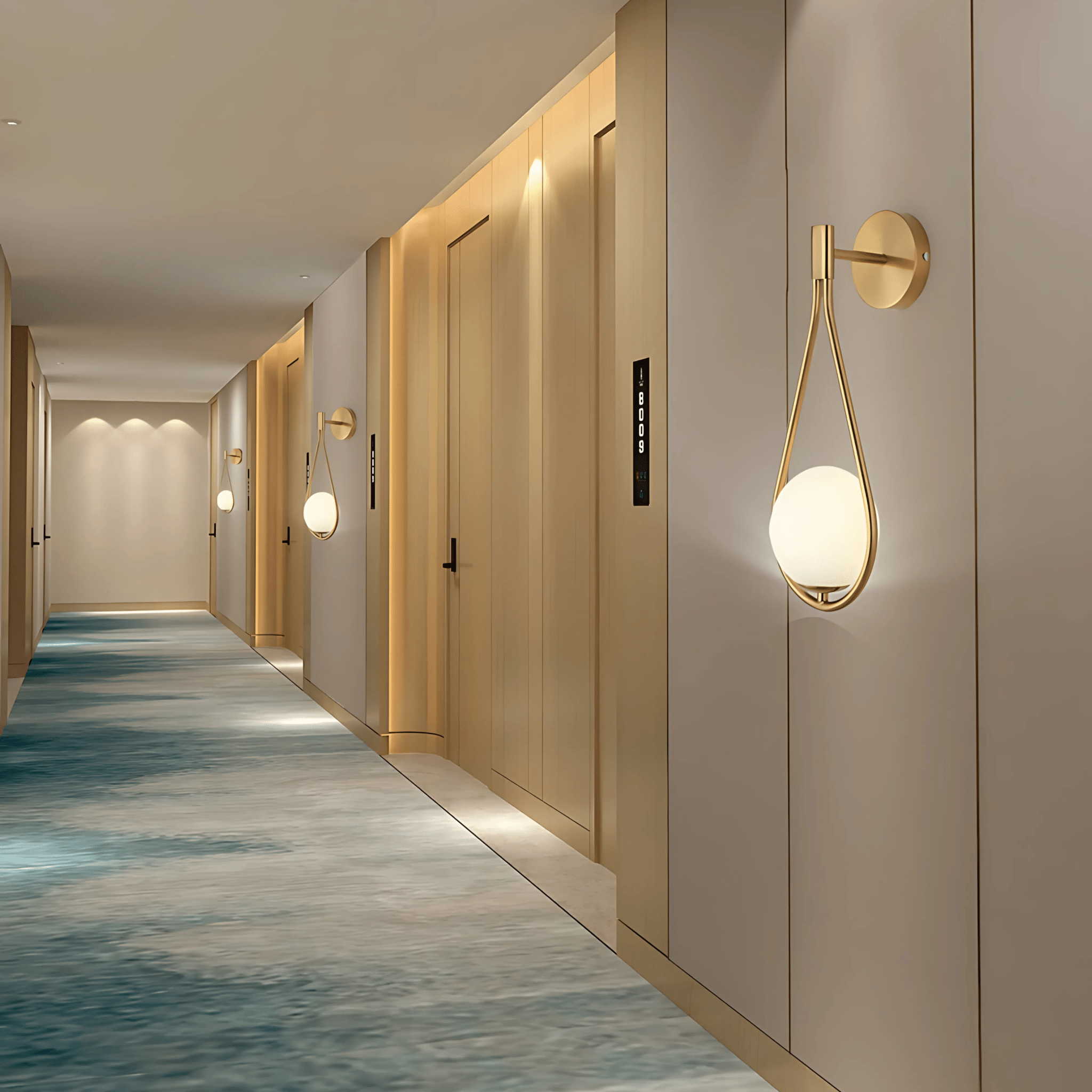 Droplet Wall Light Modern Teardrop Design with Soft Ambient Glow