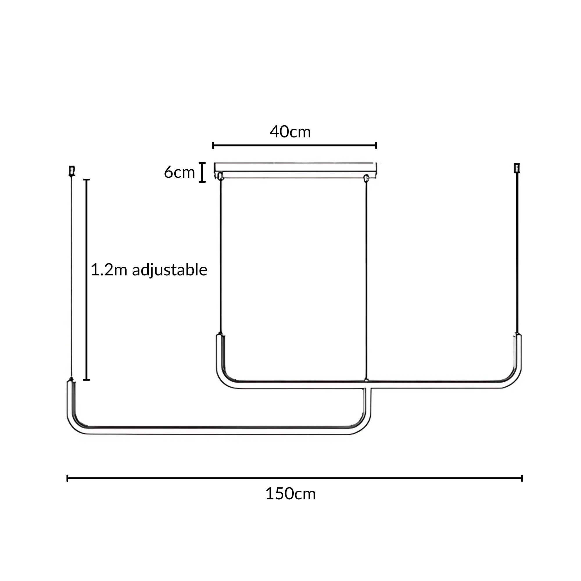 Sleek Modern Pendant Light Adjustable LED for Kitchen & Dining