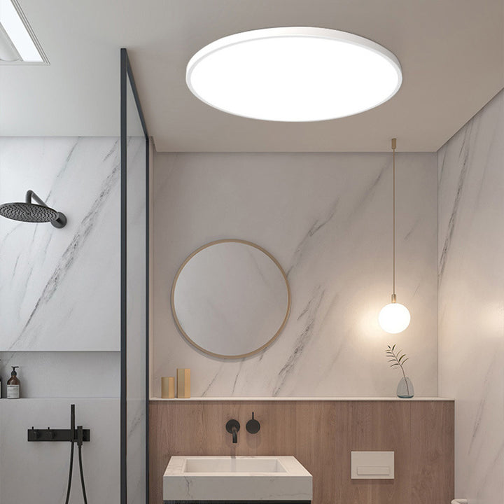 Sleek modern round LED ceiling lamp for elegant living room lighting