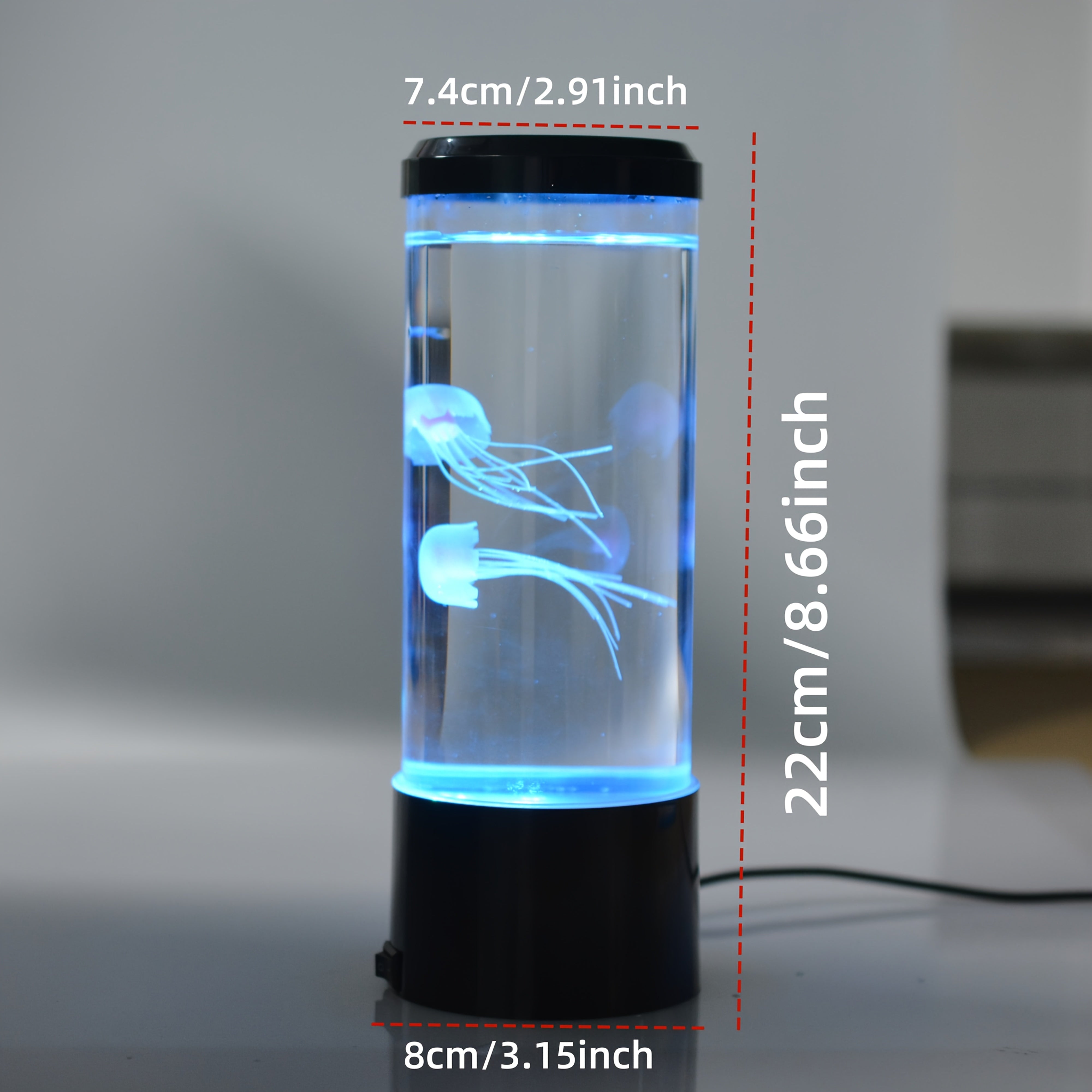 Colorful LED Lava Lamp in Jellyfish Effect USB Table Lamp