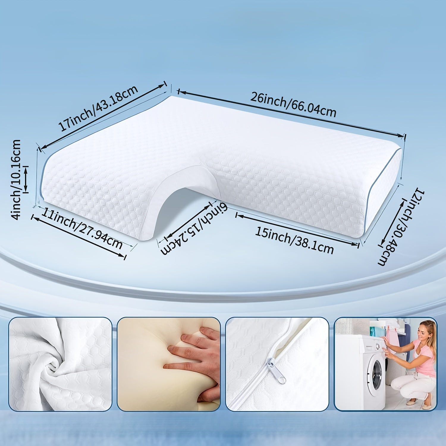 Comfort Side Sleeper Cushion – Soft Design for Neck, Shoulder & Back