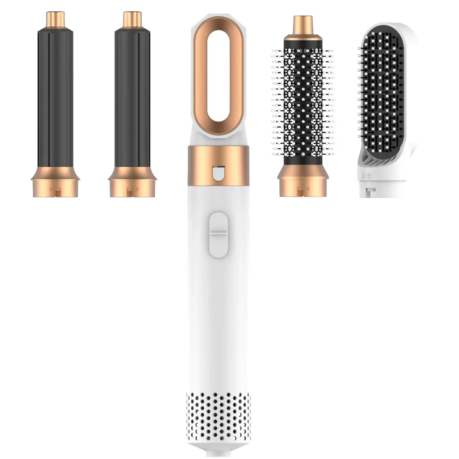 Multistyler with hairdryer function and attachments