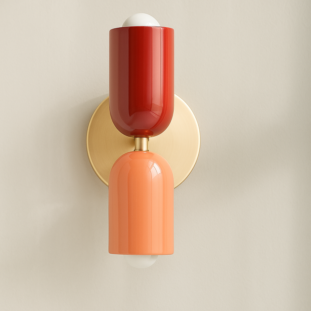 Twin glow wall spotlight retro duo