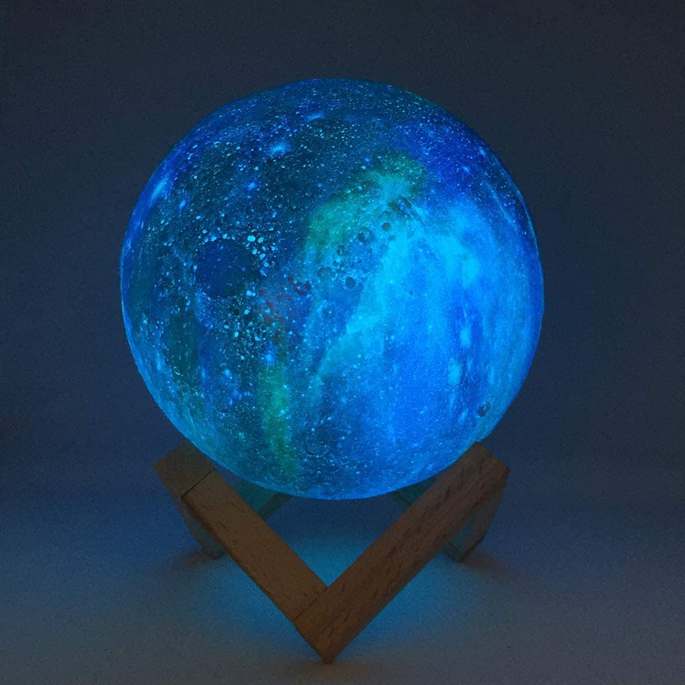 Galaxy Moon Night Light 3D Lunar Glow with Remote Control