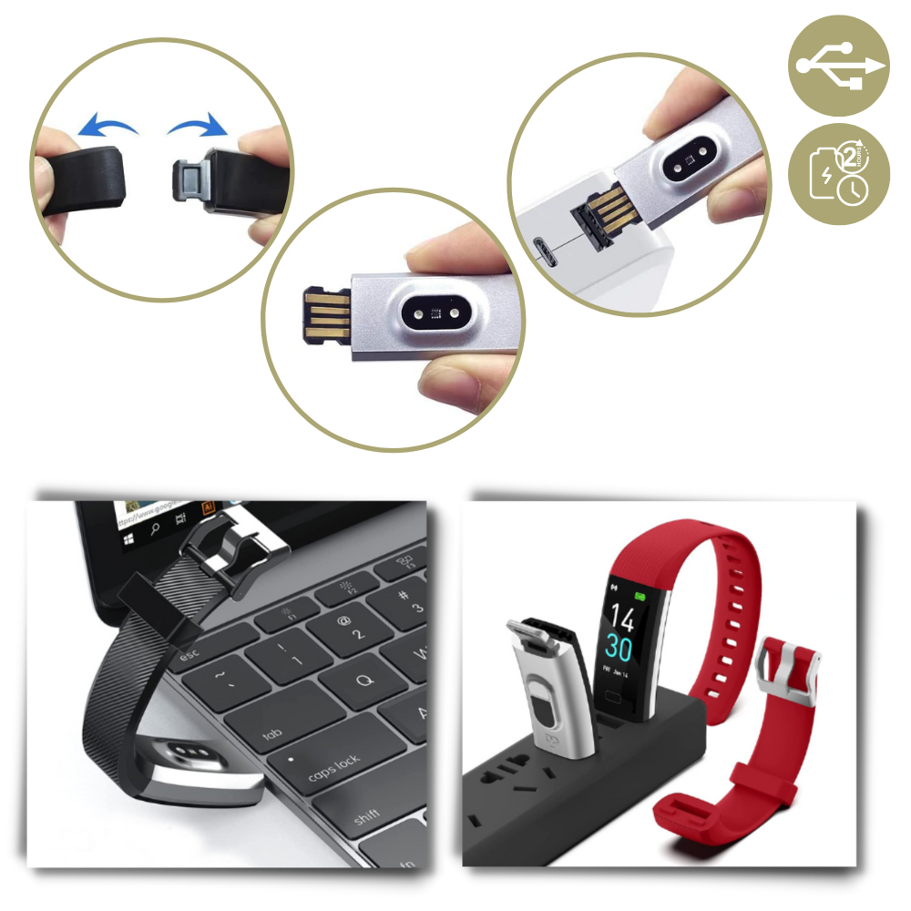 Smart Fitness Watch Easy-to-Use Waterproof Health Tracker