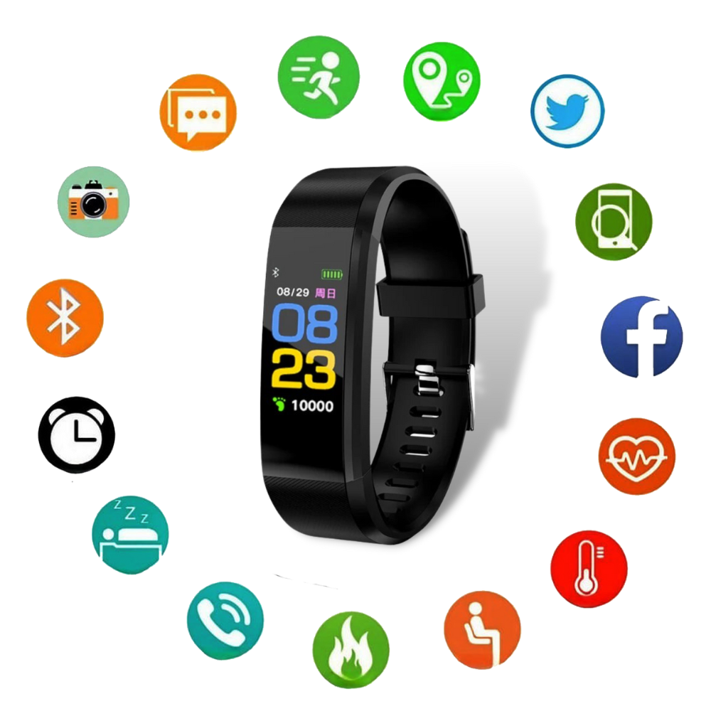 Smart Fitness Watch Easy-to-Use Waterproof Health Tracker