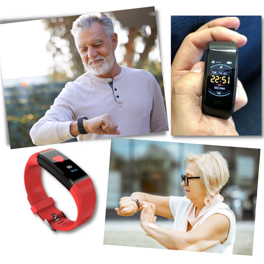 Smart Fitness Watch Easy-to-Use Waterproof Health Tracker