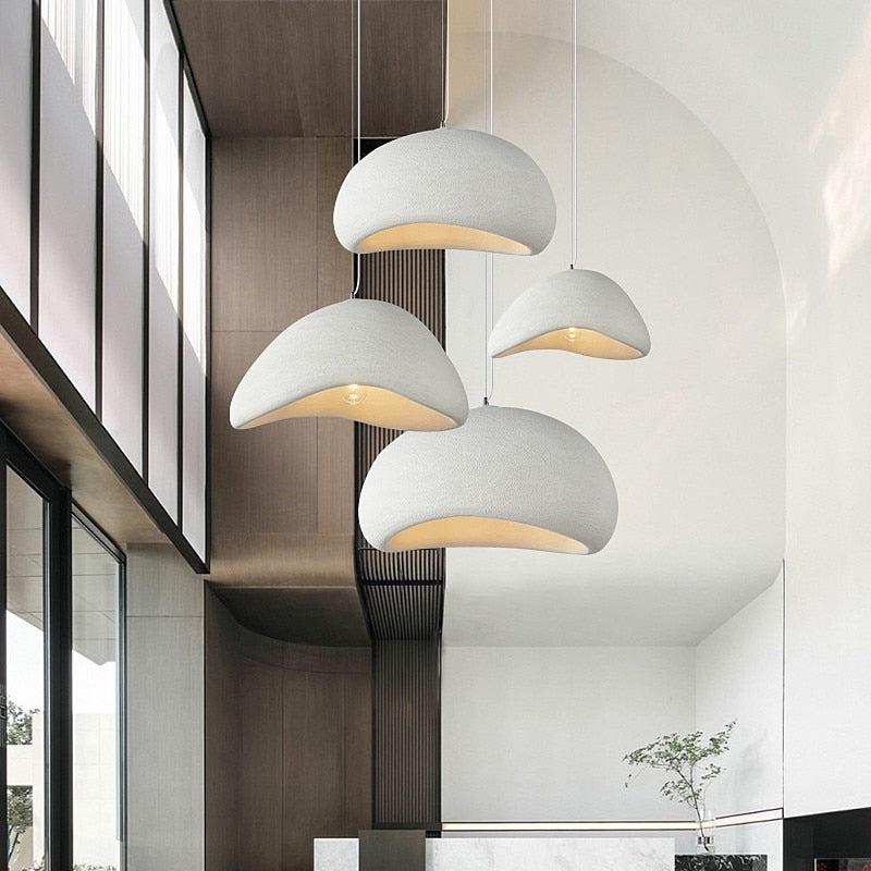 Japanese-Inspired Pendant Light Modern Ceiling Light with Organic Design