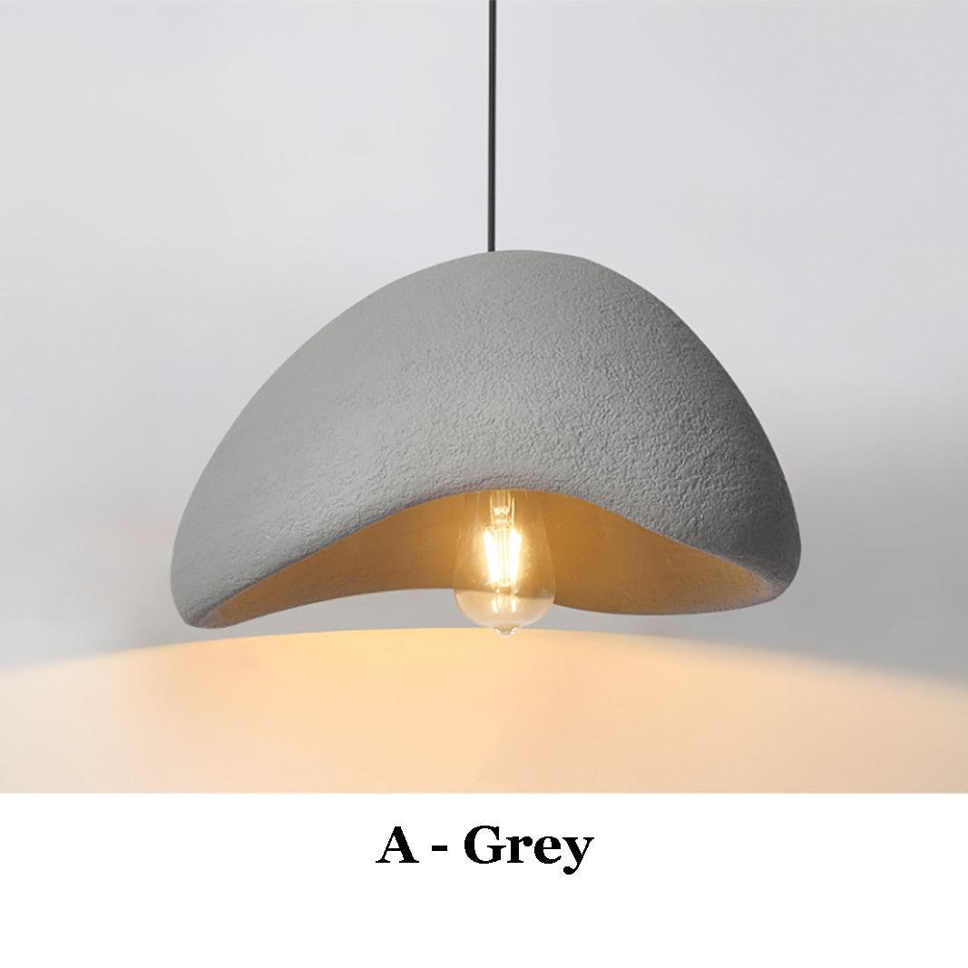 Japanese-Inspired Pendant Light Modern Ceiling Light with Organic Design