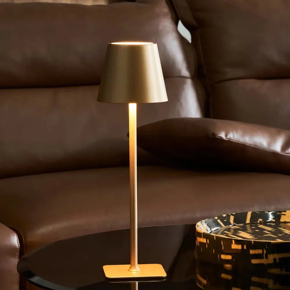 Dimmable Touch Table Lamp Tall Rechargeable Light for Indoor & Outdoor Use