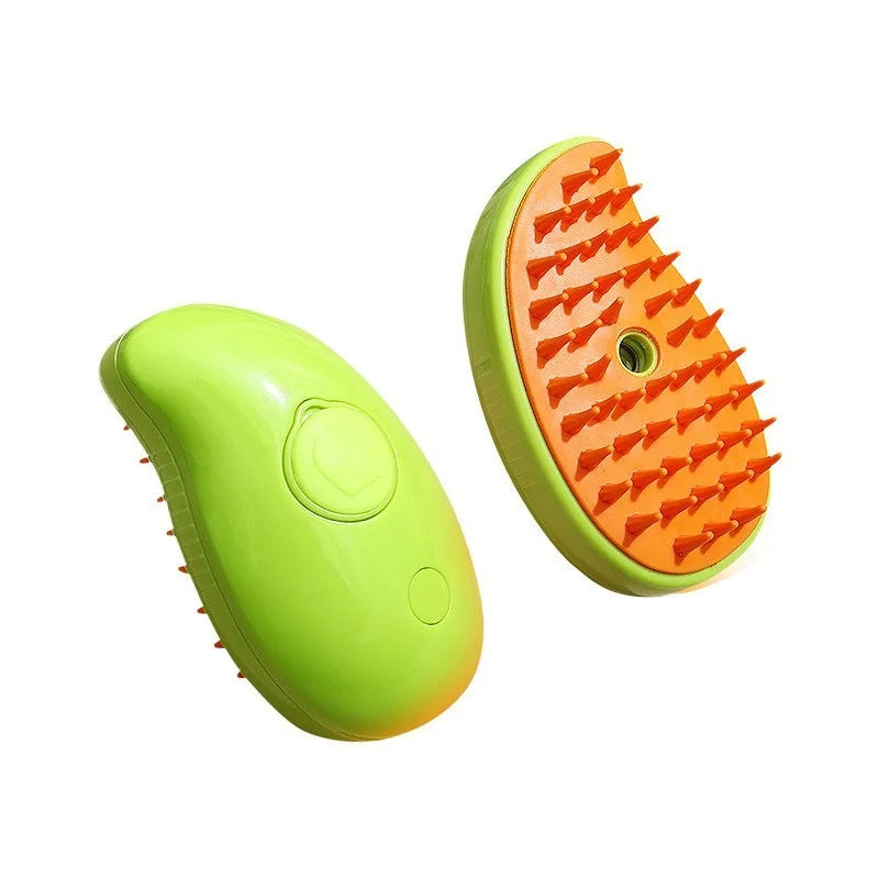 Pet Care Steam Brush Quick Fur Cleaning & Coat Shine Enhancer