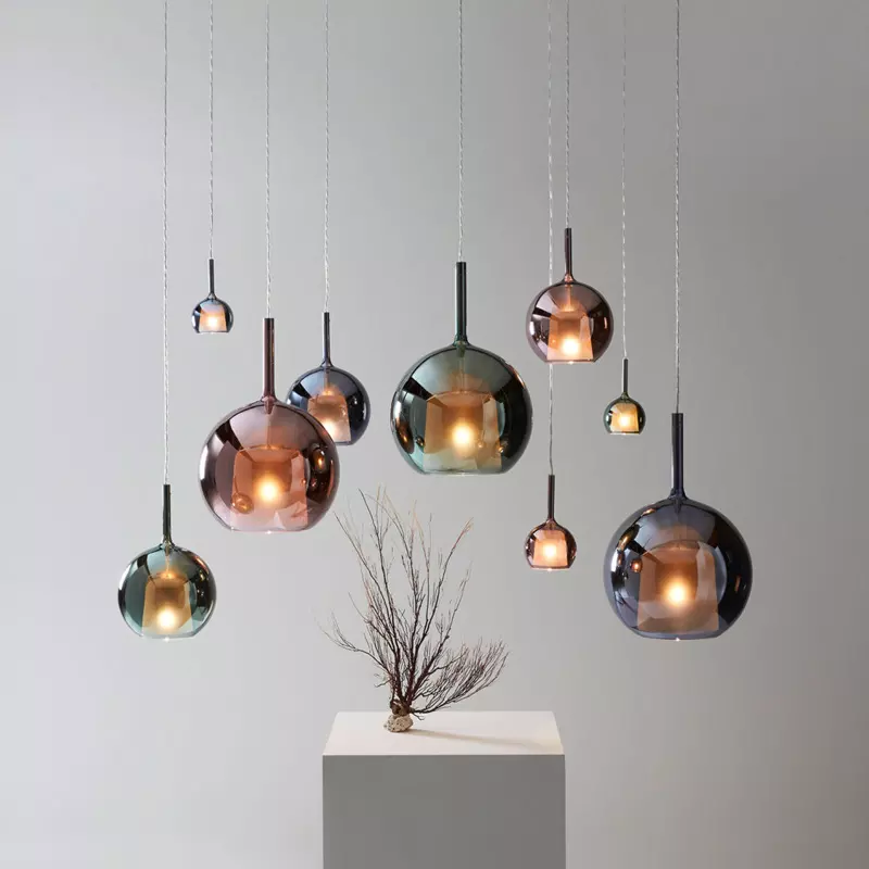 Nordic Glass Pendant Light for Living Room