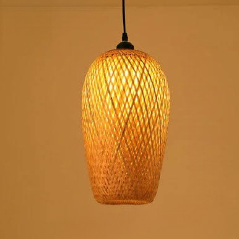 Boho bloei handgemaakte rotan hanglamp