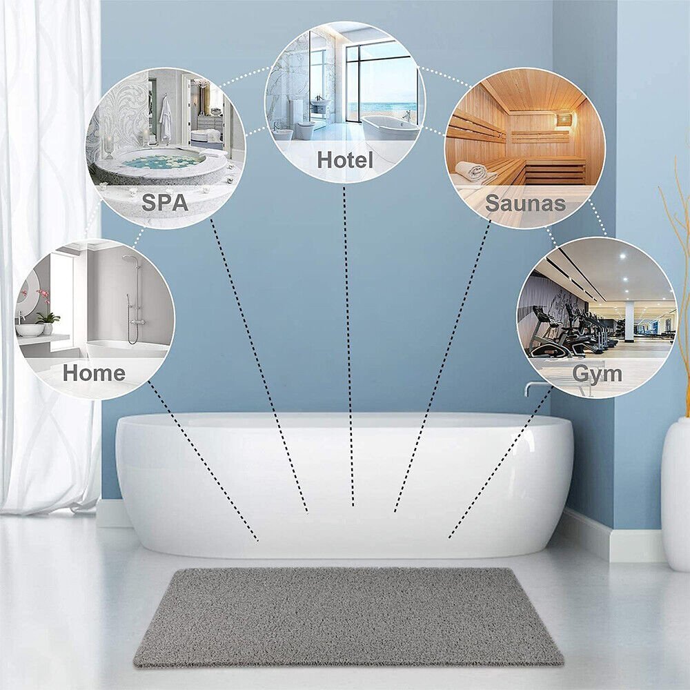 Cushioned Non-Slip Bath Mat Quick-Dry Absorbent