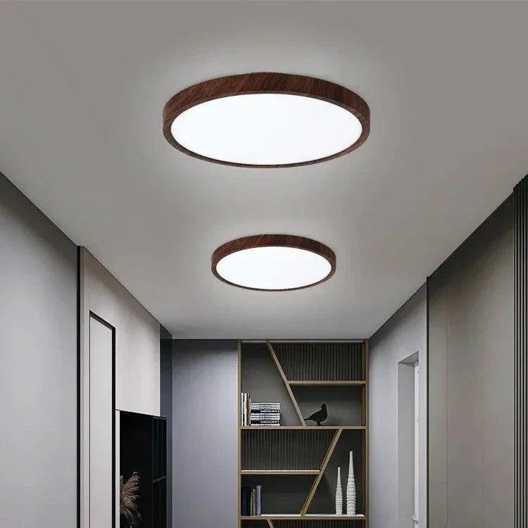 Ultra-slim Round LED Ceiling Light in Modern Dimmable Lamp with 3 Lighting Modes