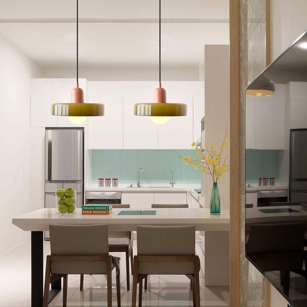 VitraLumo Gekleurde Glaslamp in Bauhaus Stijl