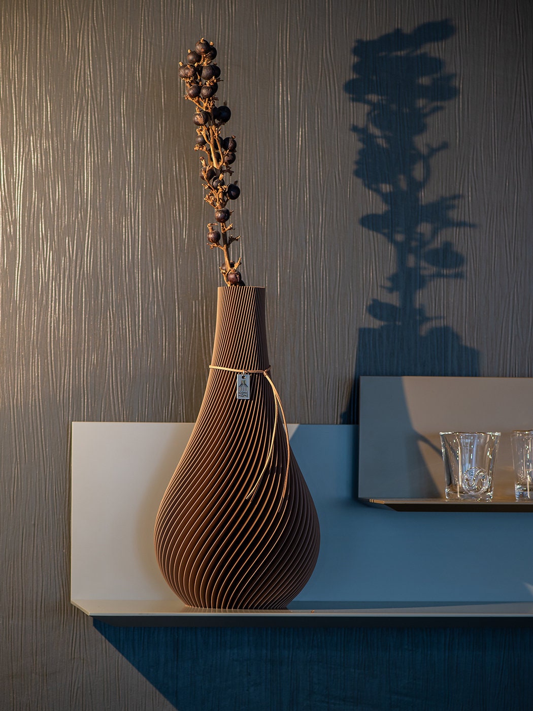 Twist vaas in 3D-printen met waterdichte inzet