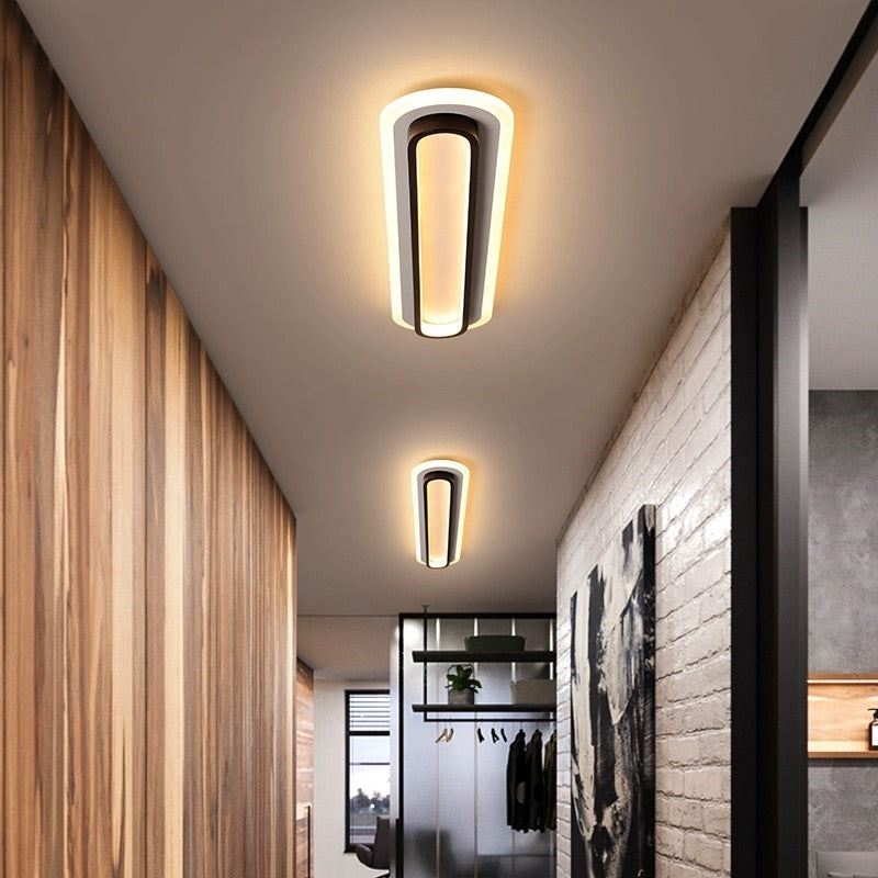 Scandinavian LED Ceiling Light Minimalist Round Design for Home Interiors