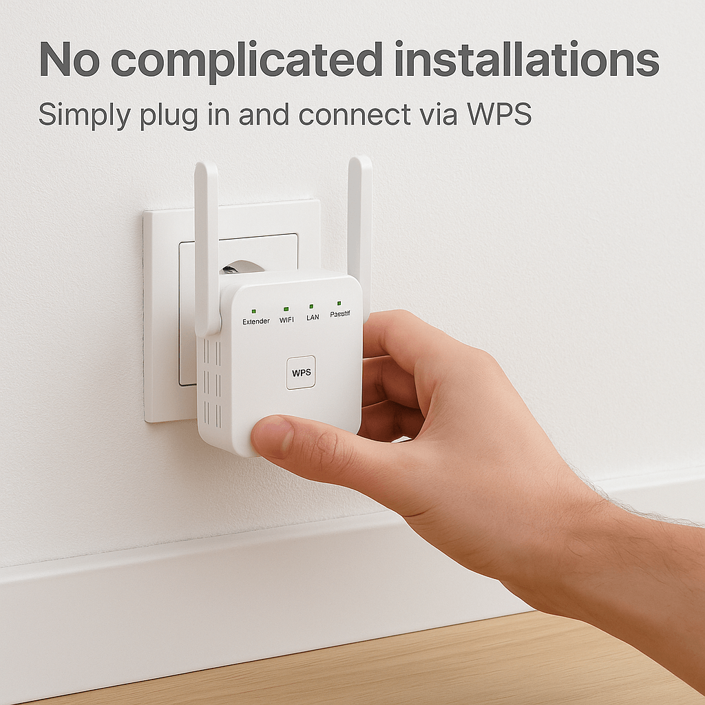 5G WiFi Extender Dual-Band Signal Extender for Full Home Coverage