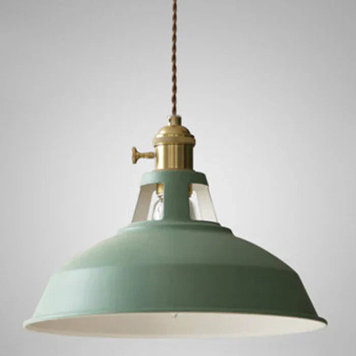 Retro Industrial Pendant Light Adjustable Hanging Fixture for Living Areas