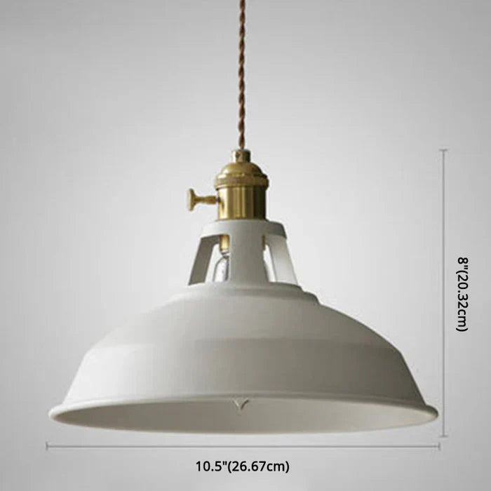 Retro Industrial Pendant Light Adjustable Hanging Fixture for Living Areas