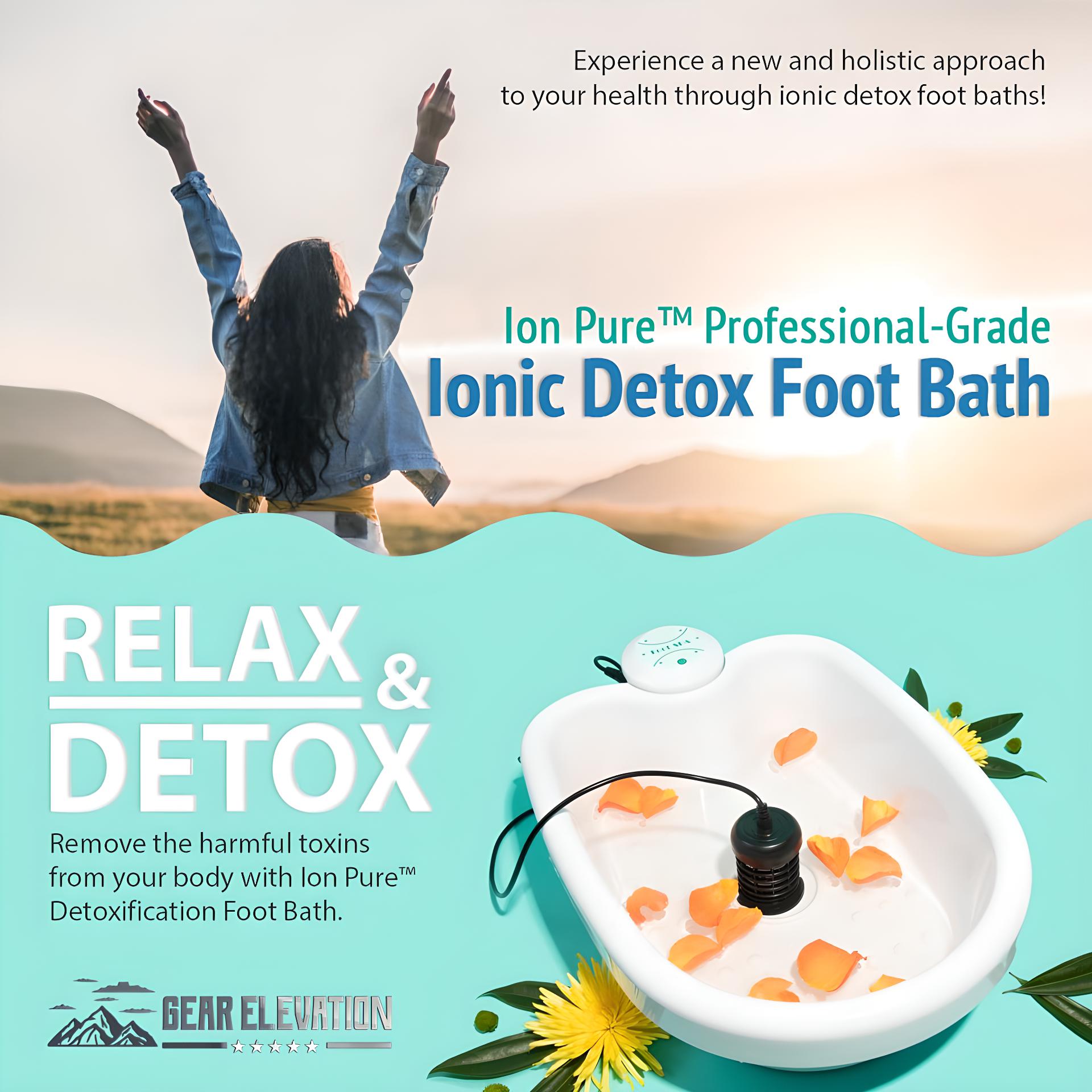 Professional Ionic Detox Foot Bath Full-Body Cleansing & Wellness System