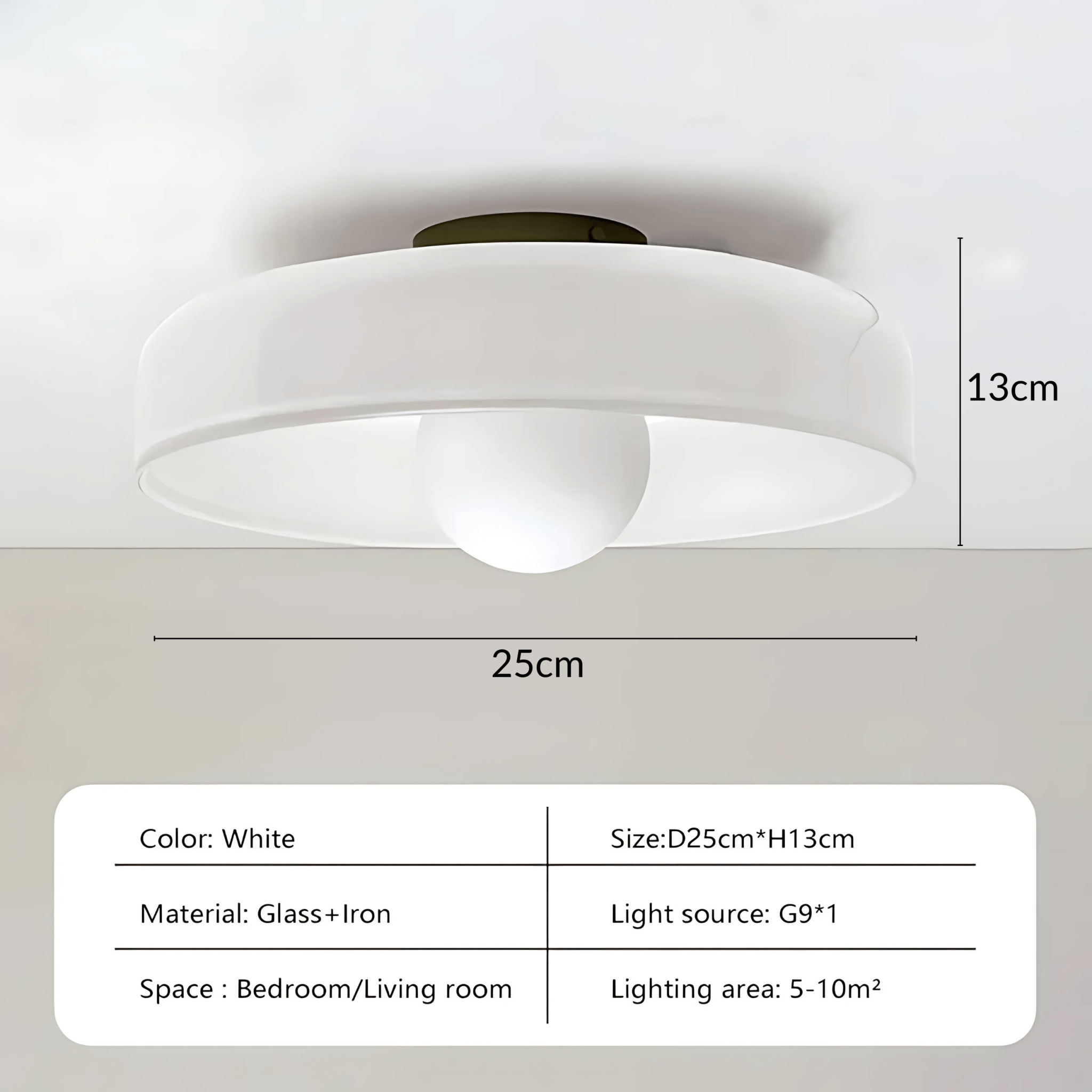 Contemporary Circular Ceiling Light Versatile Wall & Ceiling Fixture