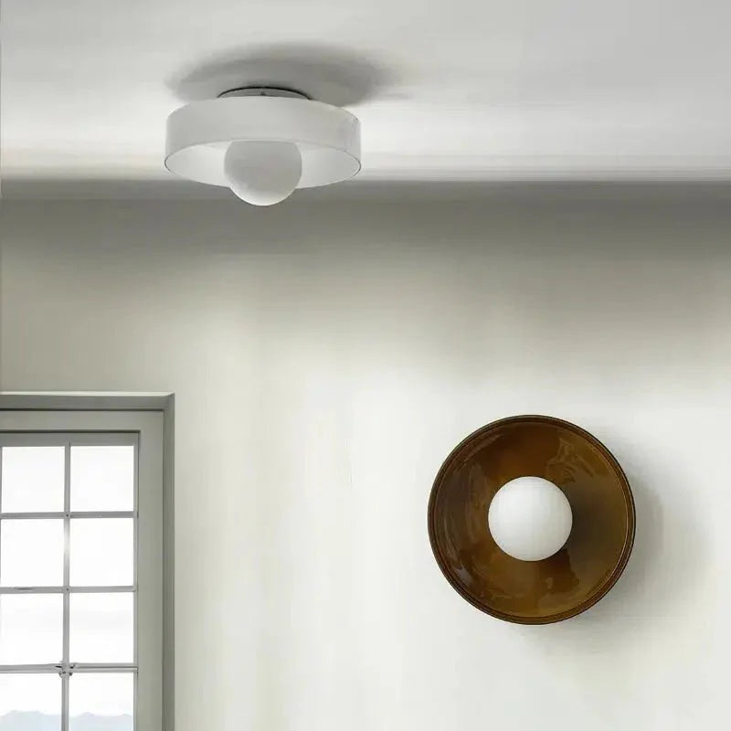 Contemporary Circular Ceiling Light Versatile Wall & Ceiling Fixture