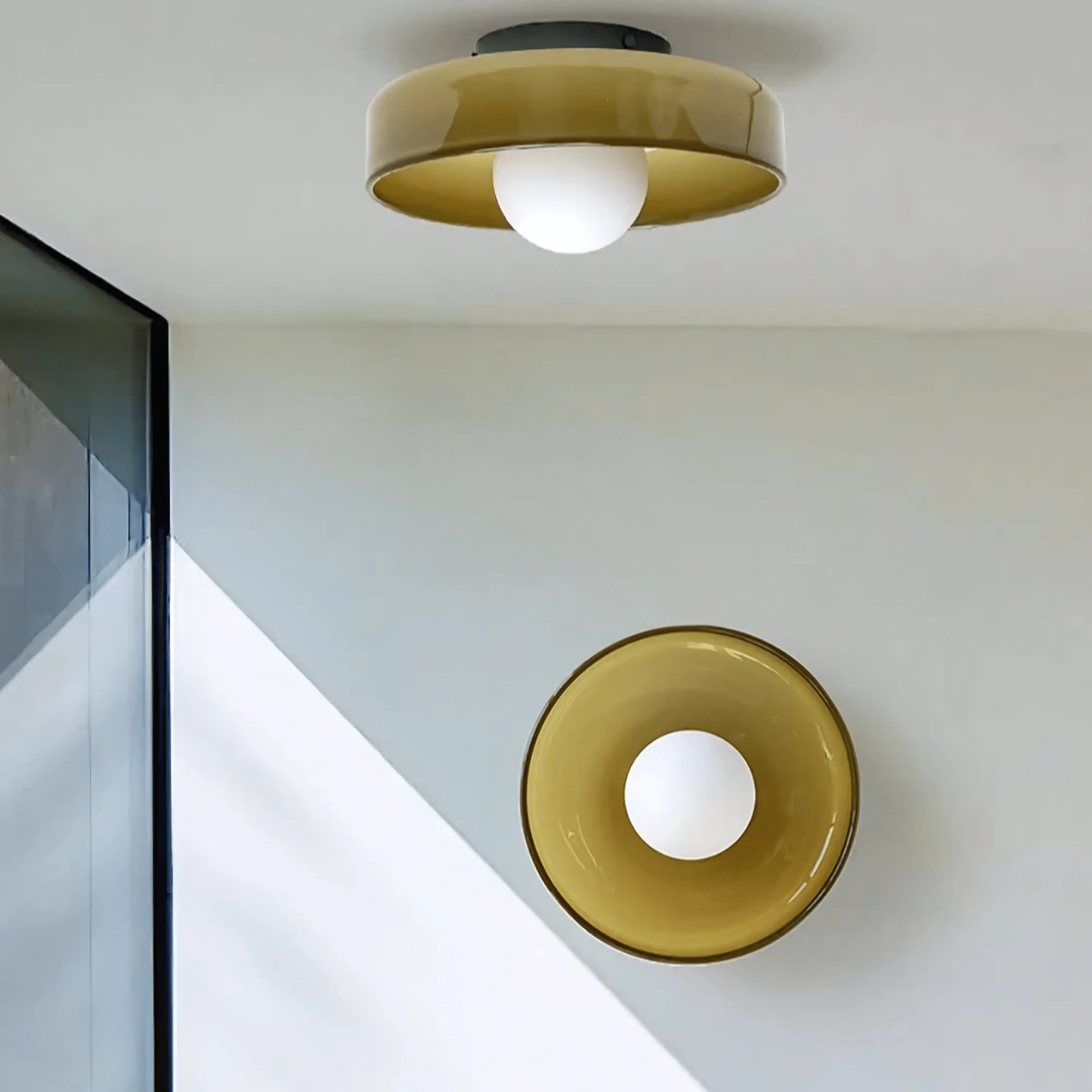 Contemporary Circular Ceiling Light Versatile Wall & Ceiling Fixture