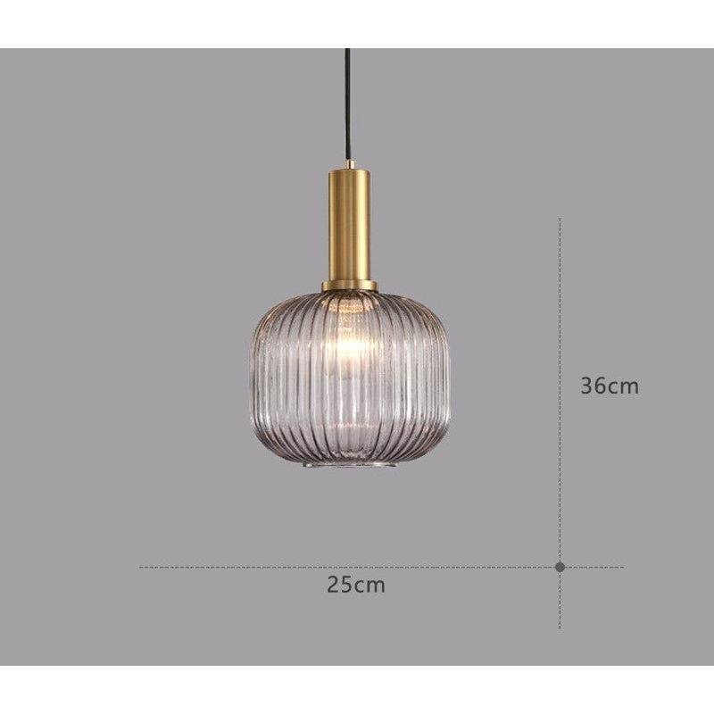 Vitralia Hanglamp van Gekleurd Glas in Retrostijl