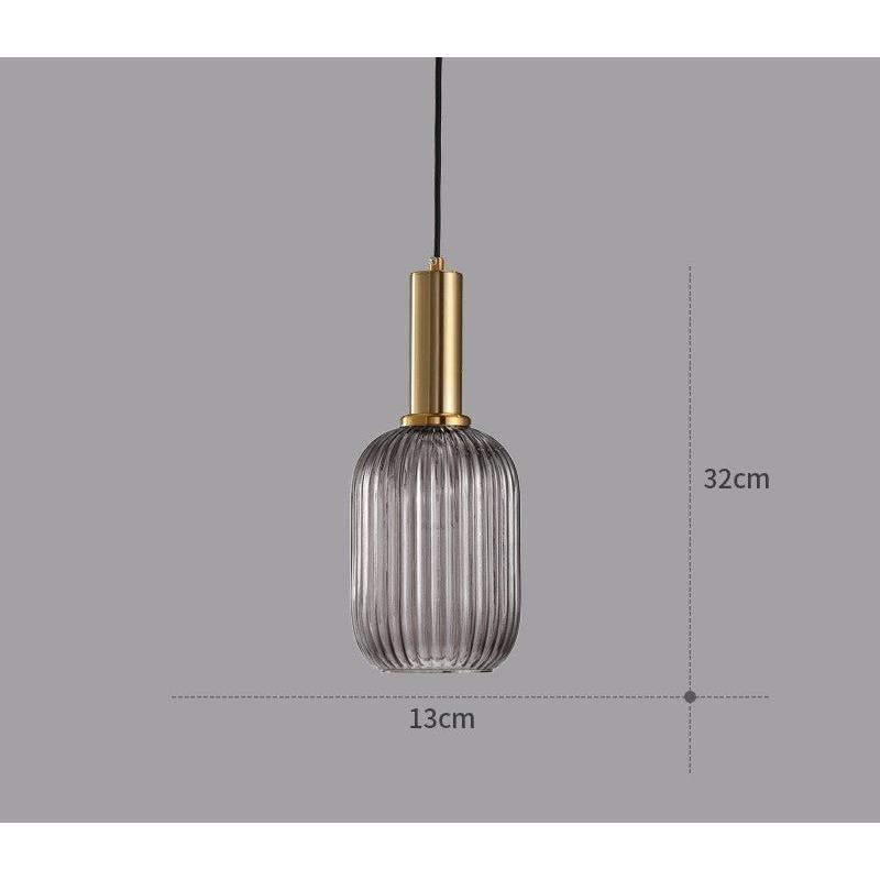 Vitralia Hanglamp van Gekleurd Glas in Retrostijl