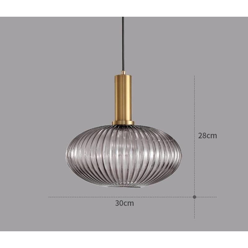 Vitralia Hanglamp van Gekleurd Glas in Retrostijl