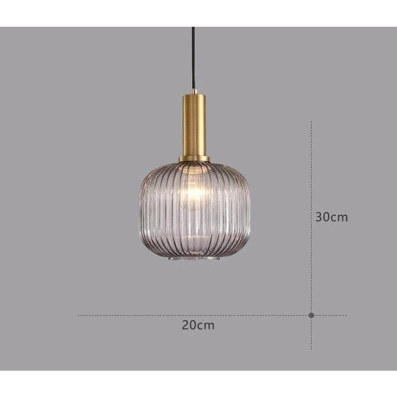 Vitralia Hanglamp van Gekleurd Glas in Retrostijl