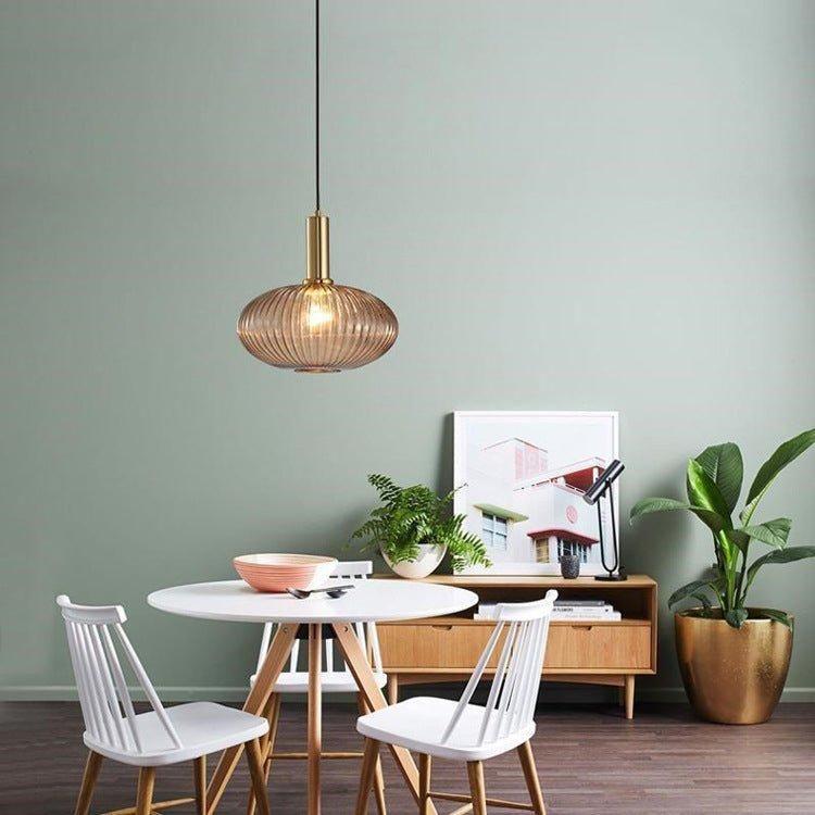 Vitralia Hanglamp van Gekleurd Glas in Retrostijl