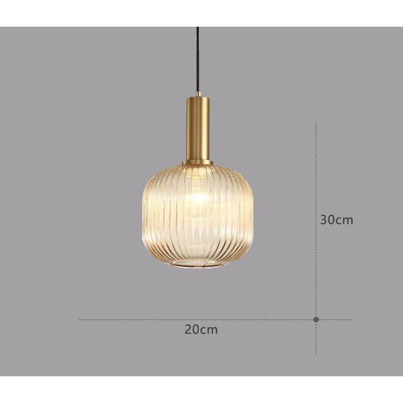 Vitralia Hanglamp van Gekleurd Glas in Retrostijl