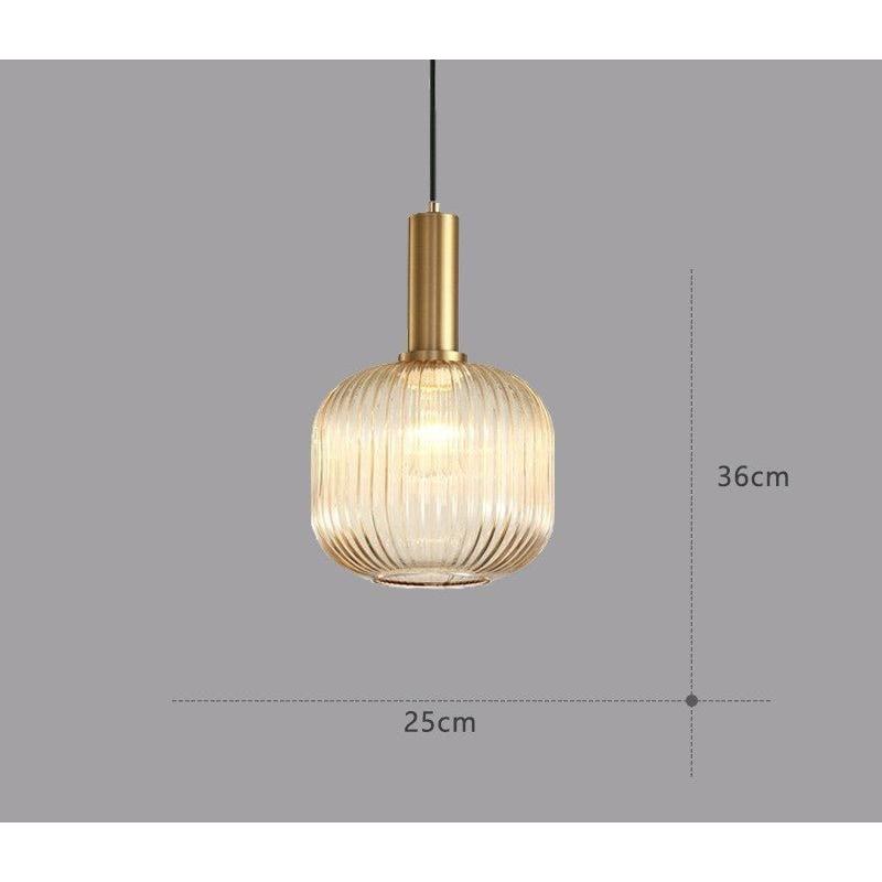 Vitralia Hanglamp van Gekleurd Glas in Retrostijl